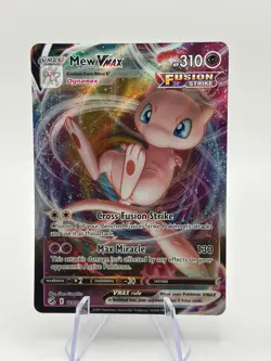 Mew VMAX 114/264 Holo VMAX Rare Fusion Strike Pokemon Near Mint - Image 1