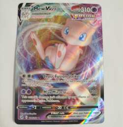 Pokemon TCG Mew VMAX 114/264 Fusion Strike Near Mint Ultra Rare Full Art Holo - Image 1