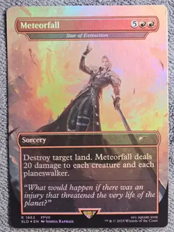 Meteorfall - FOIL - Star of Extinction -MTG- Secret Lair Final Fantasy SLD - NM - Image 1