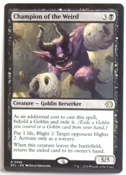 Champion of the Weird [New, Near Mint] Rare MTG {Lorwyn Eclipsed} - Image 1