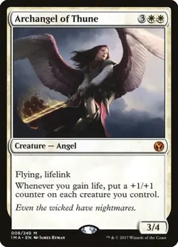 Archangel of Thune x1 Iconic Masters MTG Magic the Gathering White Creature Card - Image 1
