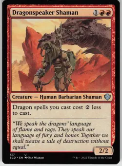 Dragonspeaker Shaman 137 Starter Commander Decks Magic: The Gathering NM - Image 1