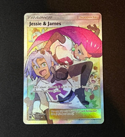 Pokemon TCG Jessie & James 68/68 Hidden Fates Holo Full Art Ultra Rare EN 2019 - Image 1