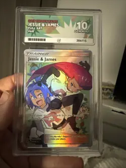 Pokemon TCG Jessie James 68/68 Hidden Fates Full Art Ultra Rare Ace Graded 10 - Image 1