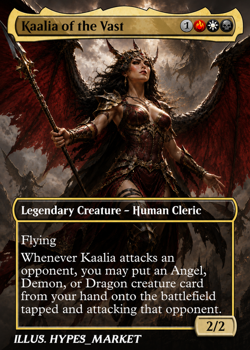 Kaalia of the Vast Card Proxy Card with Custom Fantasy Art - Image 1