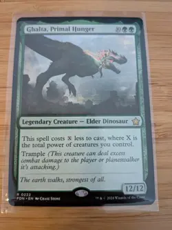 MTG Ghalta, Primal Hunger 0222 Foundations M/NM Free UK P&P - Image 1