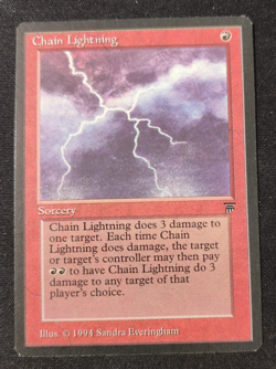 MTG: Chain Lightning!! LEGENDS!!! NM-LP!!! Magic the Gathering!!! - Image 1