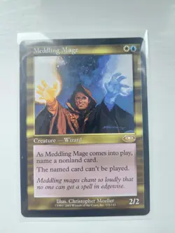MTG [Magic the Gathering] Meddling Mage Planeshift [Commander] [Premodern] NM/M - Image 1