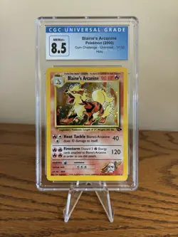 Pokemon TCG Blaine's Arcanine 1/132 Gym Challenge Holo Rare CGC 8.5 PSA - Image 1