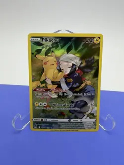 Pokemon Card 2022 TCG Pikachu TG05/TG30 Full Art Lost Origin Trainer NM - Mint - Image 2