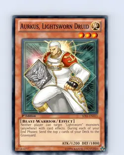 Yu-Gi-Oh TCG Aurkus, Lightsworn Druid SDLI-EN013 1st Edition Common Card NM - Image 1