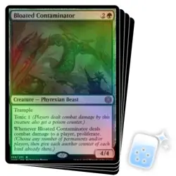FOIL BLOATED CONTAMINATOR X4 Phyrexia: All Will Be One ONE Magic MTG MINT CARD - Image 1