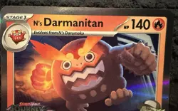 Pokemon Card N's Darmanitan 181 Black Star Promo Journey Together STAMP STAFF - Image 2