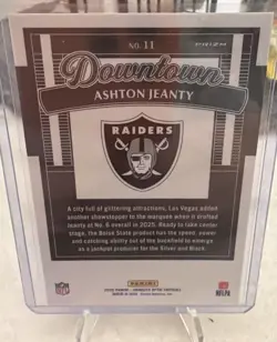 2025 Panini Donruss Optic - Downtown! Ashton Jeanty #11 (RC) - Image 2