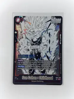 Son Gohan : Childhood SB02-008 SR Dragon Ball Fusion World Manga Booster 02 Foil - Image 1