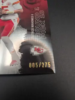 2025 Topps Signature Class Patrick Mahomes II Chiefs Silver 005/275 - Image 3