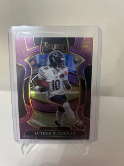 2025 Panini Select - Concourse Luther Burden #72 Purple Prizm /75 (RC) - Image 1