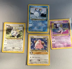 Pokemon WOTC Black Star Promo Lot - Mew, Marill, Togepi, Cleffa - Image 1