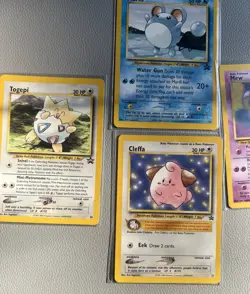 Pokemon WOTC Black Star Promo Lot - Mew, Marill, Togepi, Cleffa - Image 2
