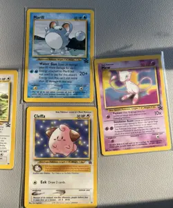 Pokemon WOTC Black Star Promo Lot - Mew, Marill, Togepi, Cleffa - Image 3