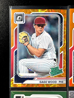 GAGE WOOD 2026 Donruss OPTIC RATED PROSPECT ORANGE SCOPE /79 - Phillies RC Lot 9 - Image 2