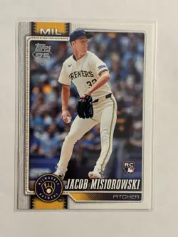 Jacob Misiorowski 5 Card Rookie Lot RC Topps 75 Bowman's Best Brewers - Image 2