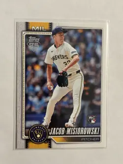Jacob Misiorowski 5 Card Rookie Lot RC Topps 75 Bowman's Best Brewers - Image 4