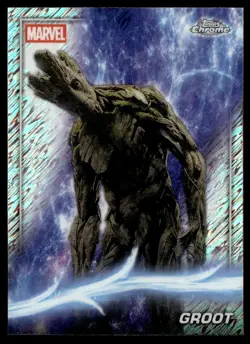 2025 Topps Chrome Marvel Shimmer Groot #50 - Image 1