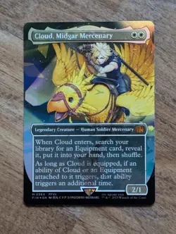 Cloud, Midgar Mercenary (Borderless) (Chocobo Track Foil) Final Fantasy Foil - Image 1