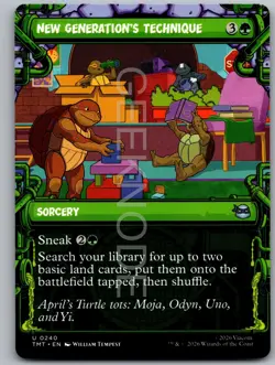 New Generation's Technique (Showcase) 0240 TMNT Magic: The Gathering NM - Image 1