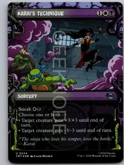 Karai's Technique (Showcase) 0244 TMNT Magic: The Gathering NM - Image 1