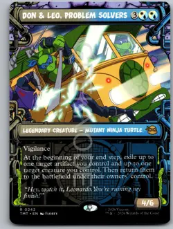 Don & Leo, Problem Solvers (Showcase) 0242 TMNT Magic: The Gathering NM - Image 1