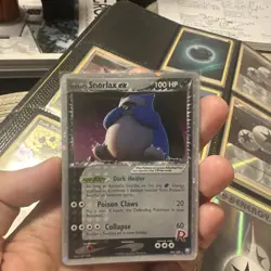 Pokemon TCG Rocket's Snorlax ex Ultra Rare 104/109 Team Rocket Returns Holo - Image 1