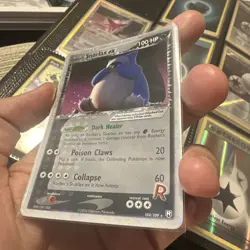 Pokemon TCG Rocket's Snorlax ex Ultra Rare 104/109 Team Rocket Returns Holo - Image 3