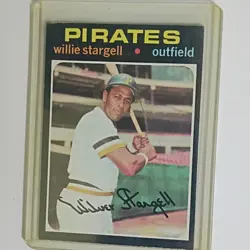 Topps 1971 Topps Willie Stargell #230 Pittsburgh Pirates Autographed Card - Image 2