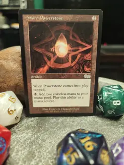 MTG Worn Powerstone - Retro card - Urza's Saga #318/350 - Image 1
