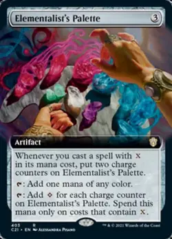 Elementalist's Palette (Extended Art) [Commander 2021] Near Mint - Image 1