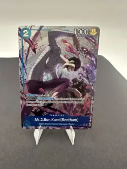 Bandai Mr.2.Bon.Kurei (Bentham) OP16-055 SR Alt Art Foil English 1000 2c - Image 1