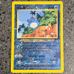 Pokemon TCG Marill 11/18 Southern Islands Reverse Holo w/ Swirl - Image 3