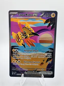 Tapu Koko ex 247/182 SV04: Paradox Rift Special Illustration Rare Pokemon Card - Image 1