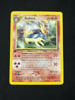 Quilava 47/111 Neo Genesis Regular 1st Edition Pokemon TCG - NM - Image 1