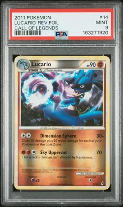Lucario Reverse Holo 14/95 Call Of Legends Pokemon PSA 9 pop:23 - Image 1