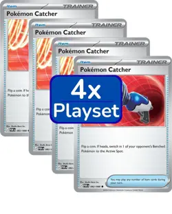 Pokemon Catcher 082/088 x4 Playset 4x Pokemon TCG ME03 Perfect Order POR - Image 1