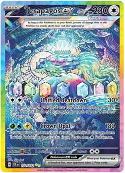 Pokemon TCG Terapagos ex 170/142 Special Illustration Rare Stellar Crown NM/M - Image 1