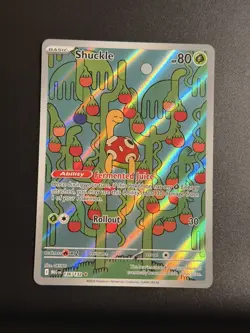 SHUCKLE 136/132 ILLUSTRATION RARE MEGA EVOLUTION POKEMON HOLO NEAR MINT - Image 1