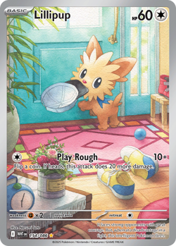 Lillipup Pokemon TCG White Flare 154/086 Illustration Rare NM - Image 1