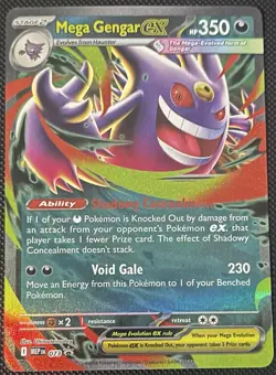 Mega Gengar ex MEP073 Black Star Promo English Pokemon Mega Evolutions NM - Image 1