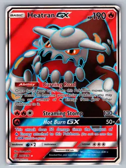 Heatran GX 216/236 Ultra Rare Unified Minds Pokemon Holo Near Mint - Image 1