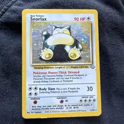 Pokemon TCG Snorlax Jungle 11/64 Holo Unlimited Holo Rare - Image 1