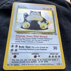 Pokemon TCG Snorlax Jungle 11/64 Holo Unlimited Holo Rare - Image 2